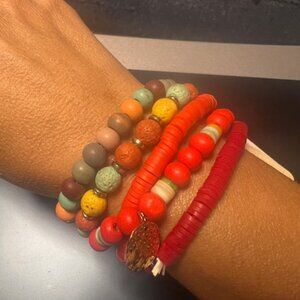 ⚡3 for $15 Riah Fashion Mix Beaded Bracelet Stack NWT